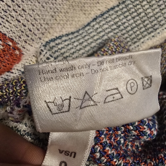 Bogner Vintage Floral Embroidered Beige Cardigan Soze 6 Cotton/Silk - Picture 11 of 16